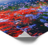 Avond in het betoverende meer poster (Hoek)