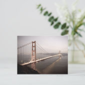 Avond in het Golden Gate Bridge briefkaart (Staand voorkant)