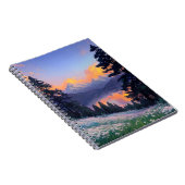 Avond in het Hidden Mountain Lake Notitieboek (Rechterzijde)