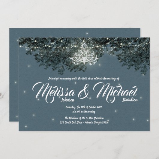 Avond in het kader van de uitnodiging voor het huw (Voorkant / Achterkant)