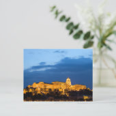Avond in het kasteel van Buda in Boedapest Briefkaart (Staand voorkant)
