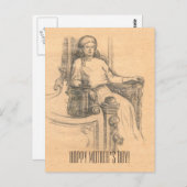 Avond in het oude huis briefkaart (Voorkant / Achterkant)