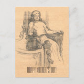 Avond in het oude huis briefkaart (Voorkant)