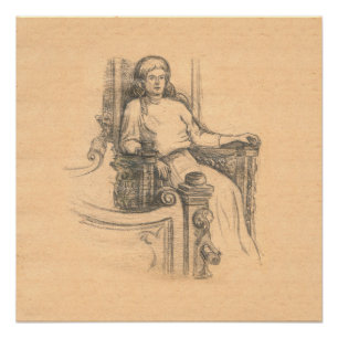 Avond in het oude huis poster