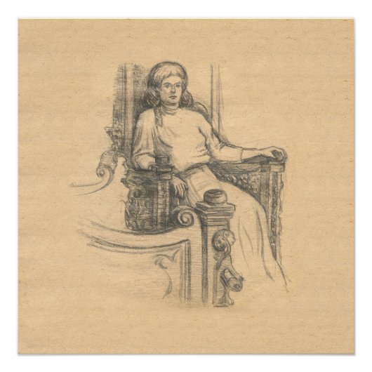 Avond in het oude huis poster (Voorkant)