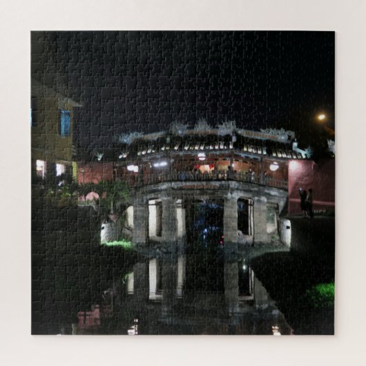 avond in "hoi an" de stad van kleermakers en legpuzzel (Verticaal)