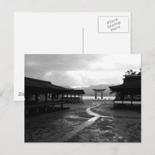 Avond in Itsukushima Shrine Briefkaart (Voorkant / Achterkant)