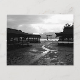 Avond in Itsukushima Shrine Briefkaart