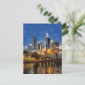 Avond in Melbourne Briefkaart (Staand voorkant)