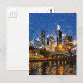 Avond in Melbourne Briefkaart (Voorkant / Achterkant)