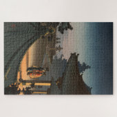 Avond in Miidera Temple door Tsuchiya Koitsu Legpuzzel (Horizontaal)
