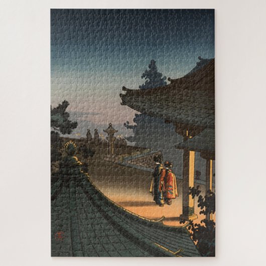 Avond in Miidera Temple door Tsuchiya Koitsu Legpuzzel (Verticaal)