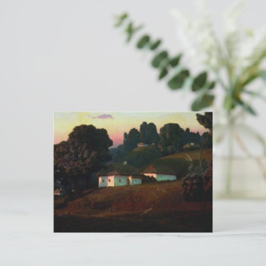 Avond in Oekraïne Briefkaart (Staand voorkant)