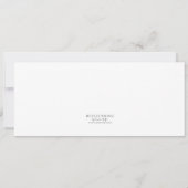 Avond in Parijs Bridal Shower Invitations Kaart (Achterkant)