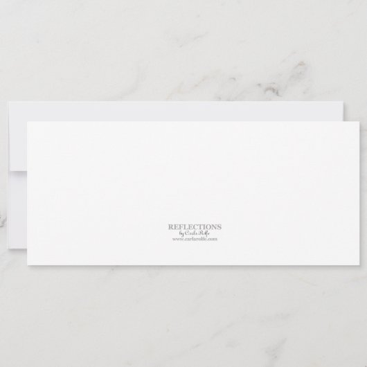 Avond in Parijs Bridal Shower Invitations Kaart (Achterkant)