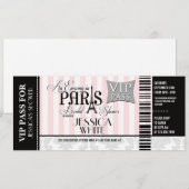 Avond in Parijs Bridal Shower Invitations Kaart (Voorkant / Achterkant)