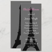 Avond in Parijs Bridal Shower Kaart (Voorkant / Achterkant)