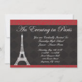 Avond in Parijs Thema Prom Uitnodigingen (Voorkant)