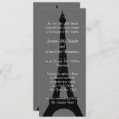 Avond in Parijs Weddenschap Kaart (Voorkant / Achterkant)