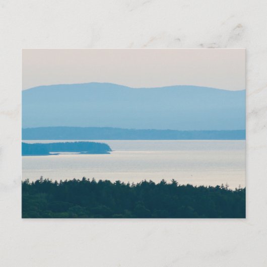 Avond in Penobscot Bay, Maine Briefkaart (Voorkant)