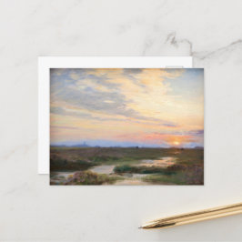 Avond in Skagen door P.S. Krøyer, Art Briefkaart