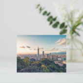 Avond in Taipei Briefkaart (Staand voorkant)