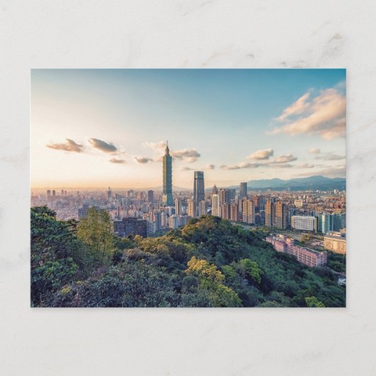 Avond in Taipei Briefkaart (Voorkant)