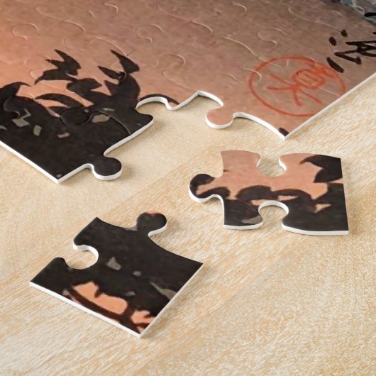 Avond in Ueno Park door Tsuchiya Koitsu Legpuzzel (Zijkant)