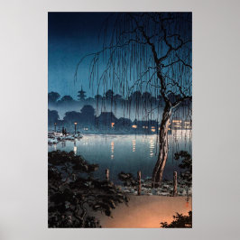 Avond in Ueno Park door Tsuchiya Koitsu Poster