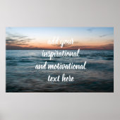 Avond in zee poster (Voorkant)