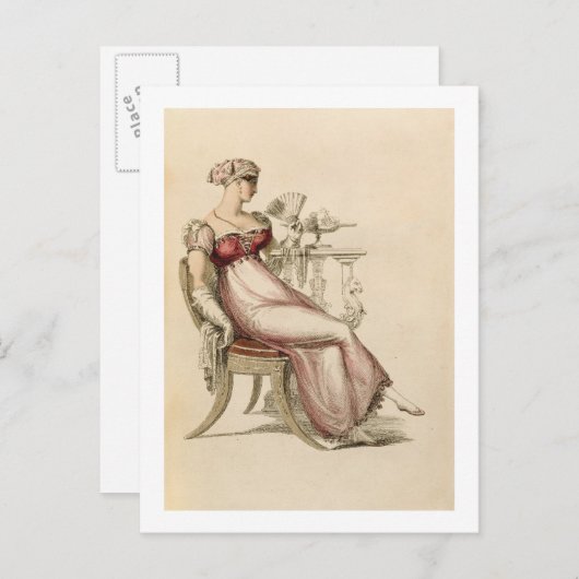 Avond-jurk of -ballon, mode bord van Ack Briefkaart (Voorkant / Achterkant)