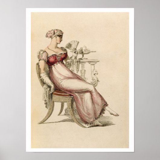 Avond-jurk of -ballon, mode bord van Ack Poster (Voorkant)