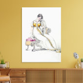 Avond jurk of bruiloft, mode bord van canvas afdruk (Insitu (Woonkamer))