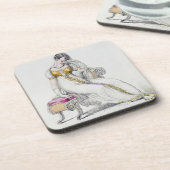 Avond jurk of bruiloft, mode bord van drankjes onderzetter (Linkerzijde)