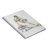 Avond jurk of bruiloft, mode bord van notitieboek (Rechterzijde)