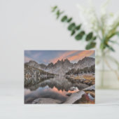 Avond Kearsarge Pinnacles Reflecties Briefkaart (Staand voorkant)