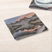 Avond Kearsarge Pinnacles Reflecties Kartonnen Onderzetters (Schuin)