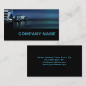 Avond Kleur Blauw Vrachtwagen Visitekaartje (Voorkant / Achterkant)