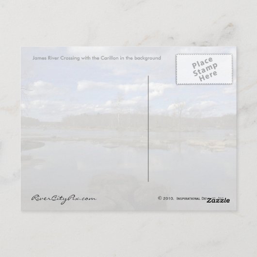 Avond kruising briefkaart (Achterkant)