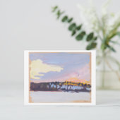 Avond Landschap, Akseli Gallen-Kallela, Fine Art Briefkaart (Staand voorkant)