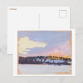 Avond Landschap, Akseli Gallen-Kallela, Fine Art Briefkaart (Voorkant / Achterkant)