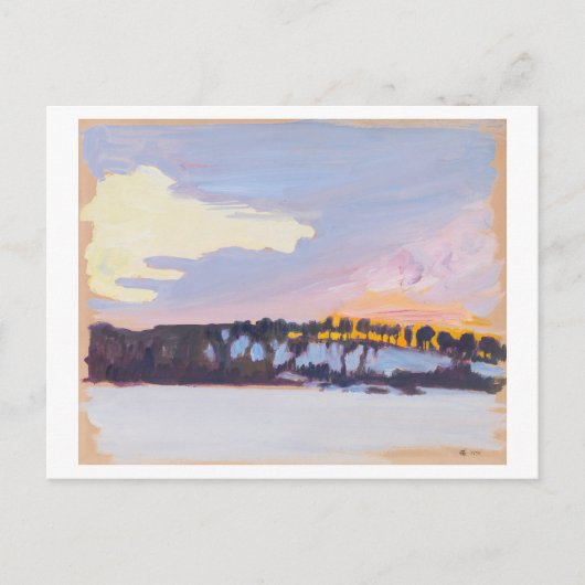 Avond Landschap, Akseli Gallen-Kallela, Fine Art Briefkaart (Voorkant)