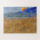 Avond Landschap met de Rising Moon van Van Gogh Legpuzzel (Horizontaal)
