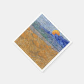 Avond Landschap met de Rising Moon van Van Gogh Servet (Hoek)