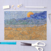 Avond Landschap met de Rising Moon van Van Gogh Tissuepapier (Craft)