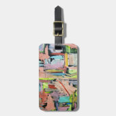 Avond licht bagagelabel (Voorkant verticaal)