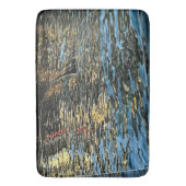 Avond lichten op het zee badmat (Voorkant Verticaal)