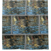 Avond lichten op het zee douchegordijn (Voorkant)