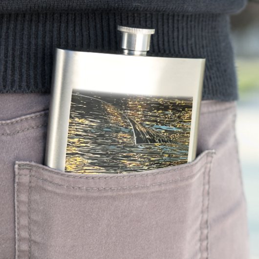 Avond lichten op het zee flacon (Voorbeeld)