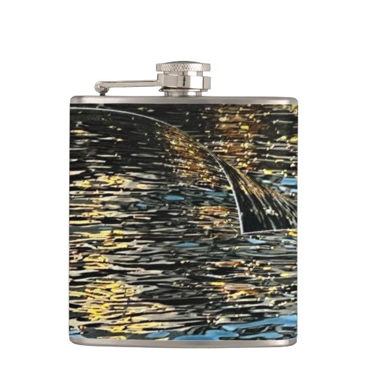 Avond lichten op het zee heupfles (Voorkant)